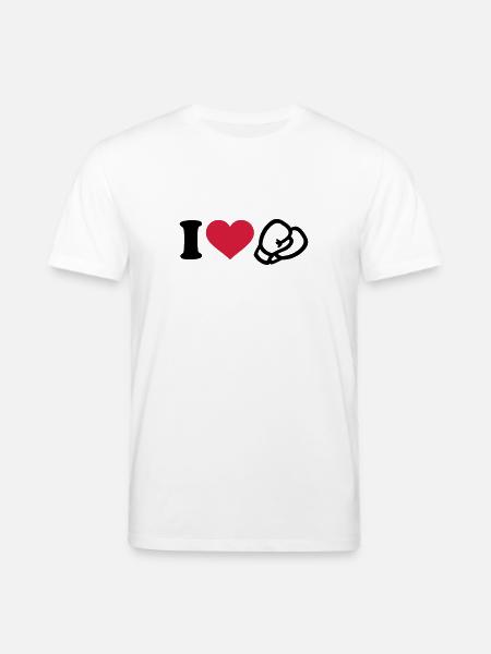 I love Boxing - Stanley/Stella CREATOR Unisex Organic T-Shirt - white