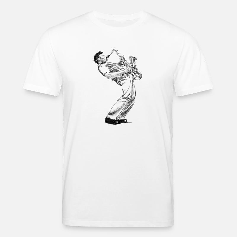 Saksofonist - T-shirt bio CREATOR Stanley/Stella Unisexe - blanc
