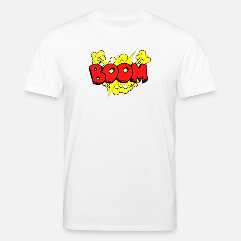 Dynamische Bombenexplosion Illustration - Stanley/Stella Unisex Bio-T-Shirt CREATOR  - Weiß