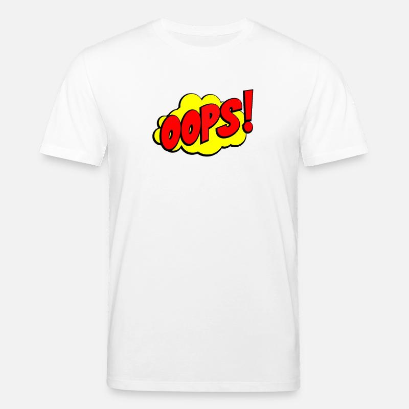 Cartoon Oops Comic Design - Stanley/Stella Unisex Bio-T-Shirt CREATOR  - Weiß