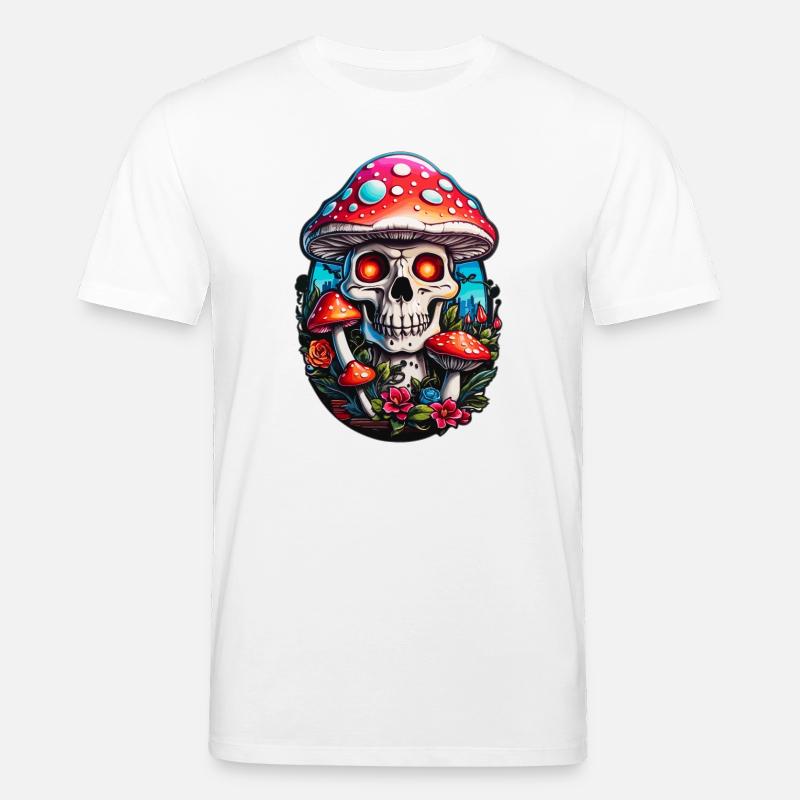 Skull Toadstool - Stanley/Stella CREATOR Unisex Organic T-Shirt - white