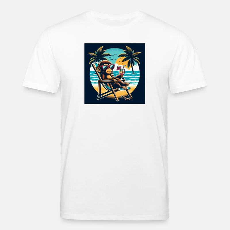 Strandaffe - Stanley/Stella Unisex Bio-T-Shirt CREATOR  - Weiß