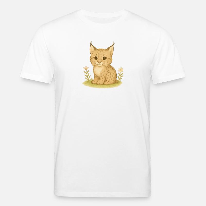 Nordischer Wald - Luchs - Stanley/Stella Unisex Bio-T-Shirt CREATOR  - Weiß