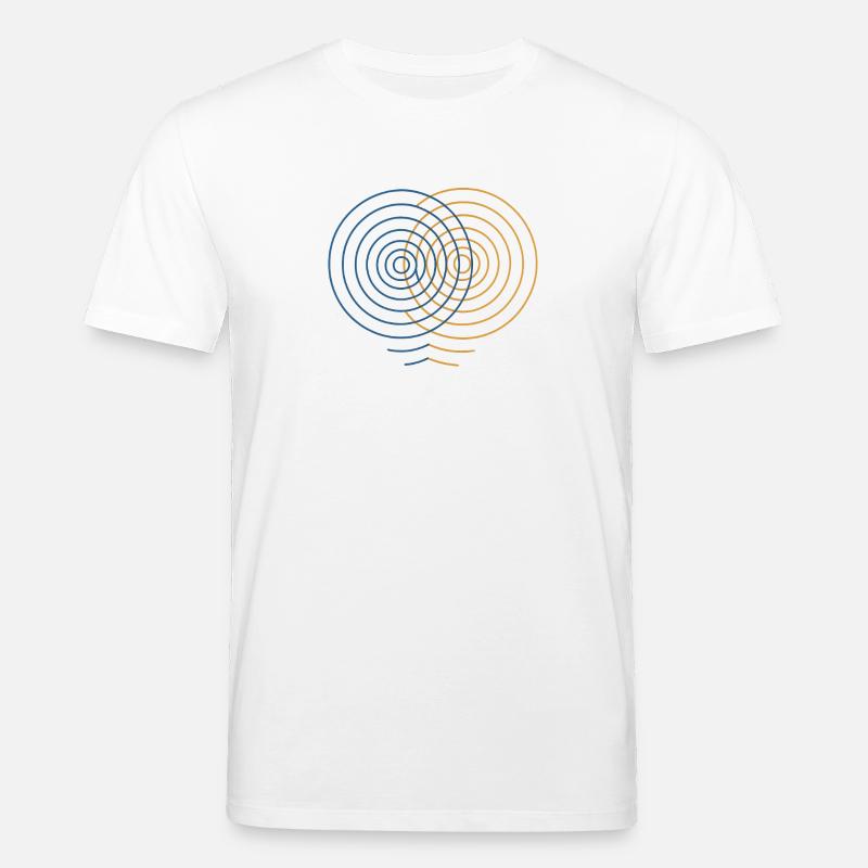 Concentric Interference – Physics Design - Stanley/Stella CREATOR Unisex Organic T-Shirt - white