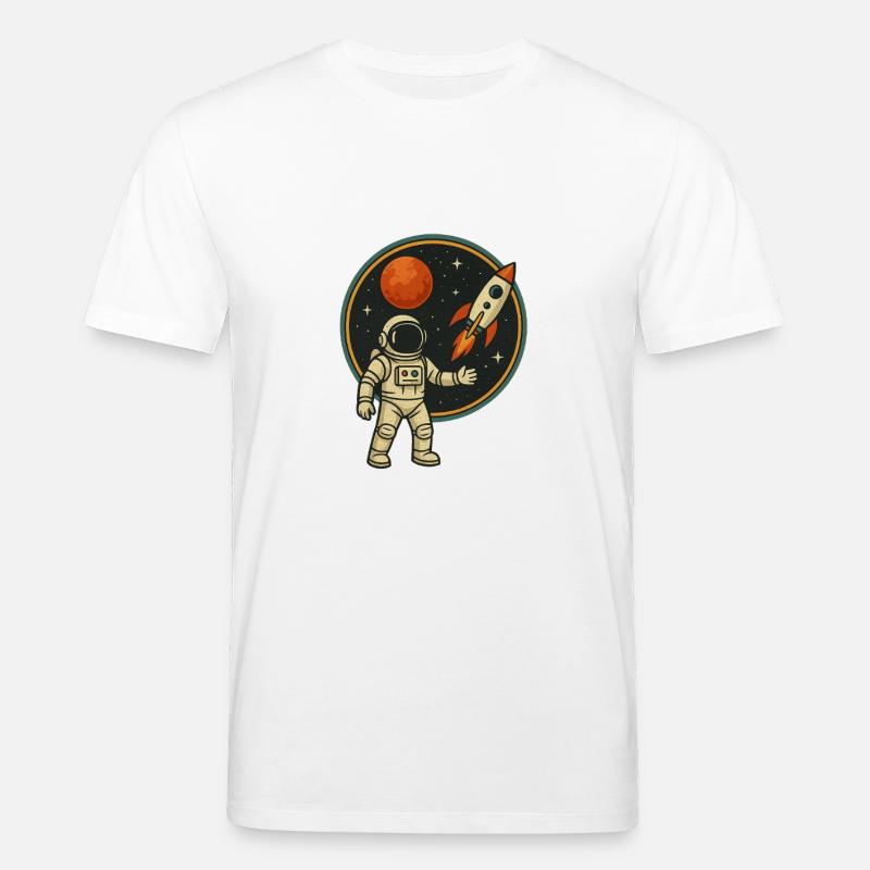 Astronaute dans l’espace - T-shirt bio CREATOR Stanley/Stella Unisexe - blanc