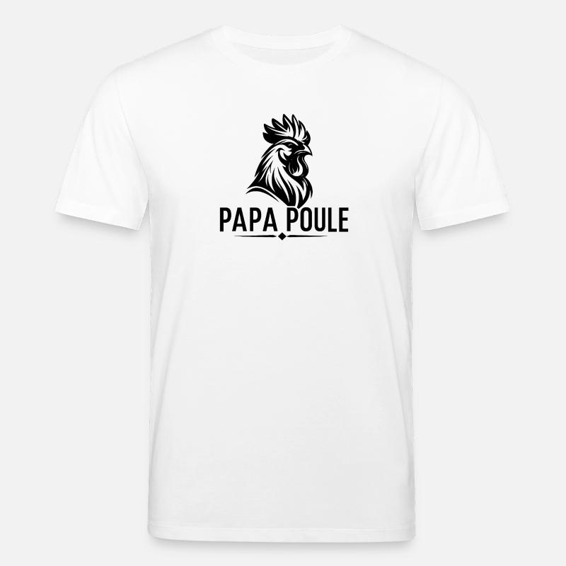 Daddy Hen – Beschützender Daddy - Stanley/Stella Unisex Bio-T-Shirt CREATOR  - Weiß