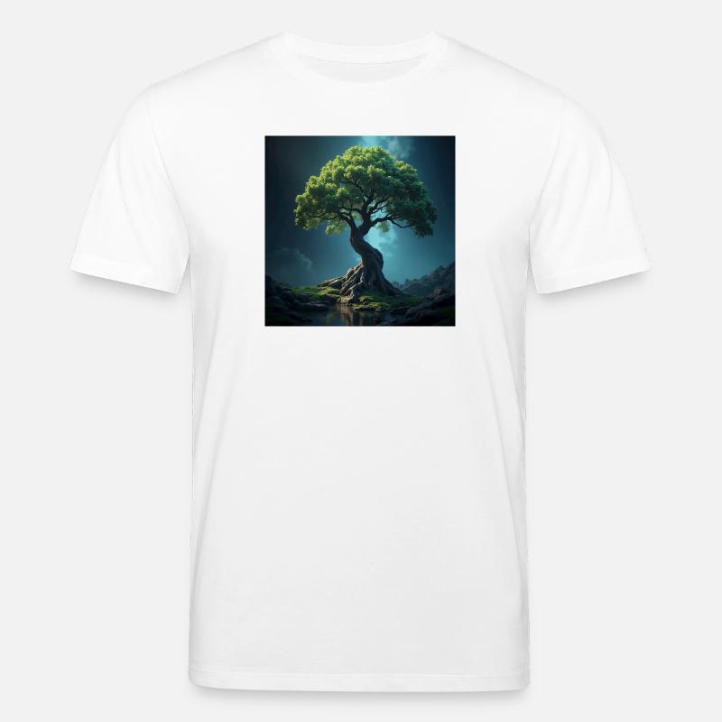 Bunter Baum des Lebens. - Stanley/Stella Unisex Bio-T-Shirt CREATOR  - Weiß