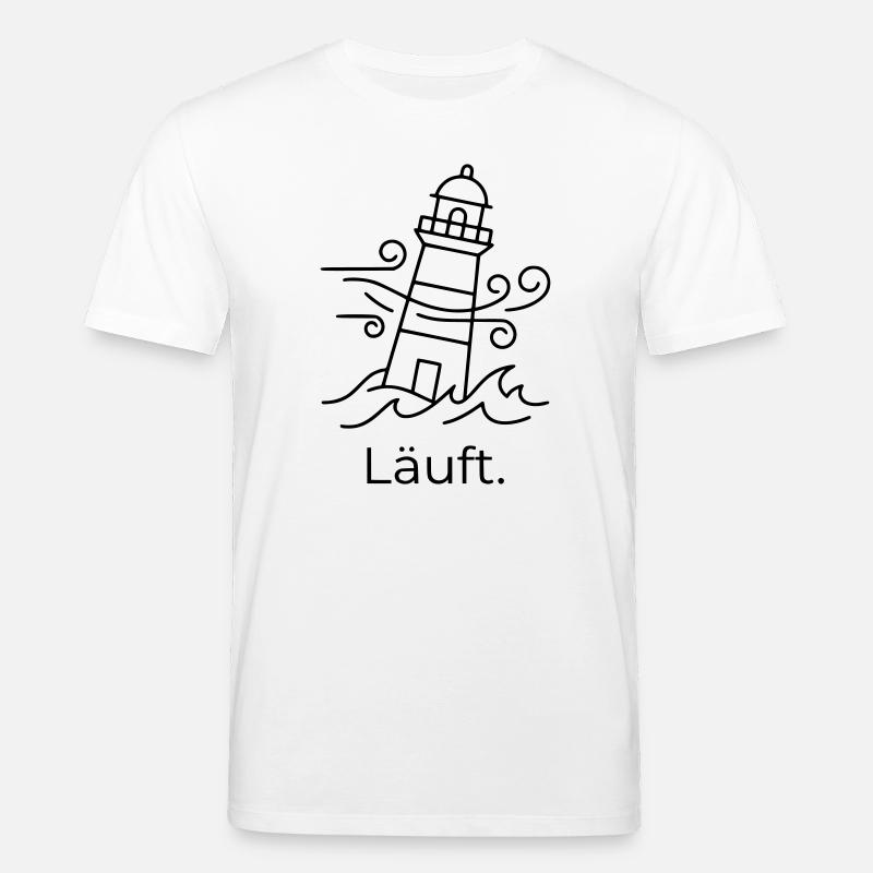 Läuft Leuchtturm - Stanley/Stella Unisex Bio-T-Shirt CREATOR  - Weiß