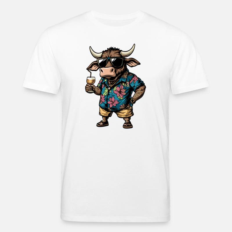 Stier Comic Sommer - Stanley/Stella Unisex Bio-T-Shirt CREATOR - Weiß