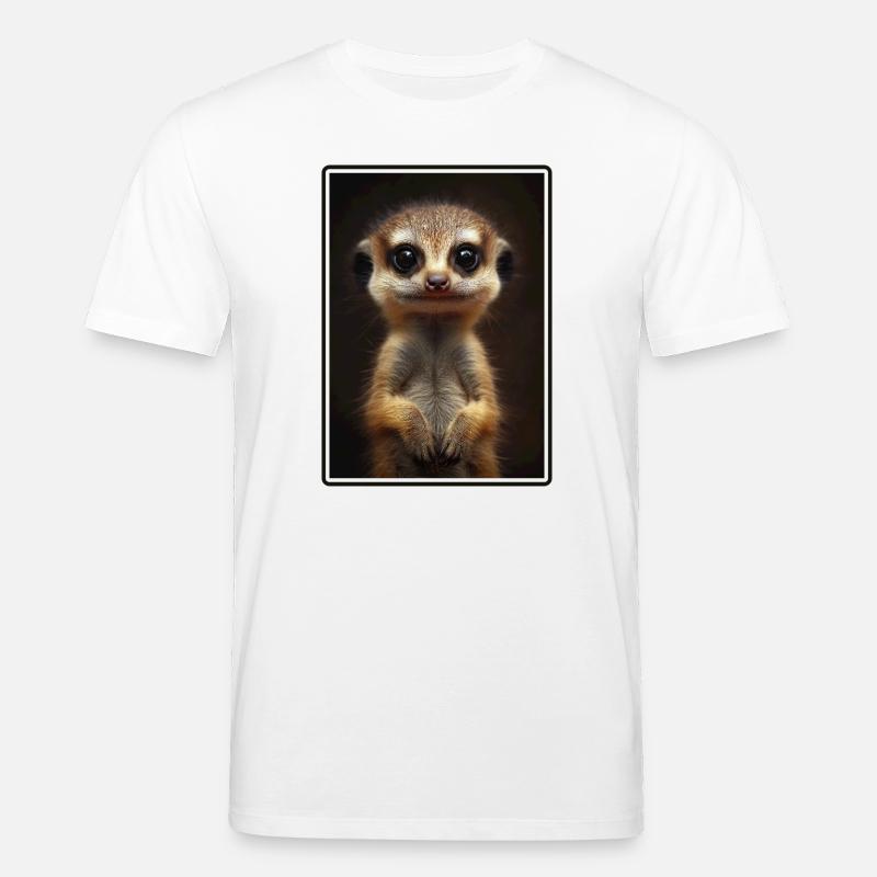 Suricate Erdmännchen - T-shirt bio CREATOR Stanley/Stella Unisexe - blanc
