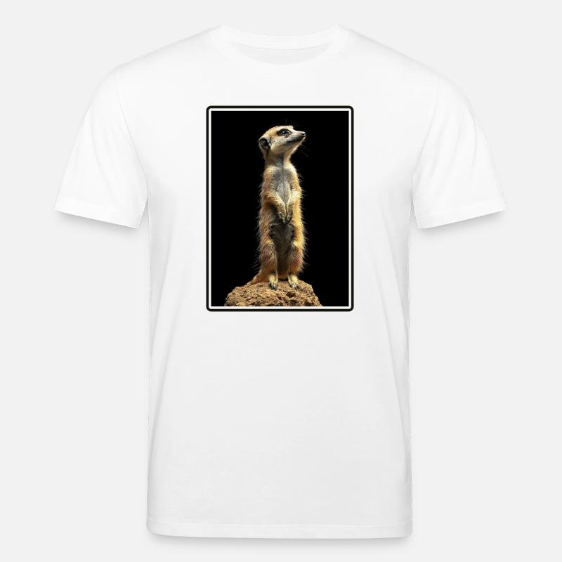 Suricate Erdmännchen - T-shirt bio CREATOR Stanley/Stella Unisexe - blanc