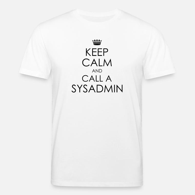appeler sysadmin - T-shirt bio CREATOR Stanley/Stella Unisexe - blanc