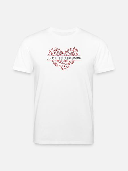 liebste Lieblingsmama - heart Muttertag Geschenk - Stanley/Stella Unisex Bio-T-Shirt CREATOR - Weiß