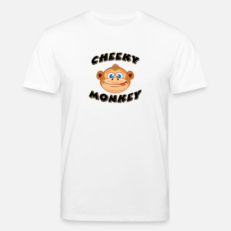 Der freche Affe - Stanley/Stella Unisex Bio-T-Shirt CREATOR  - Weiß