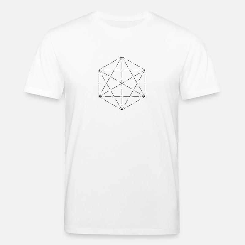 Minimalistisches Hexagon - Stanley/Stella Unisex Bio-T-Shirt CREATOR  - Weiß