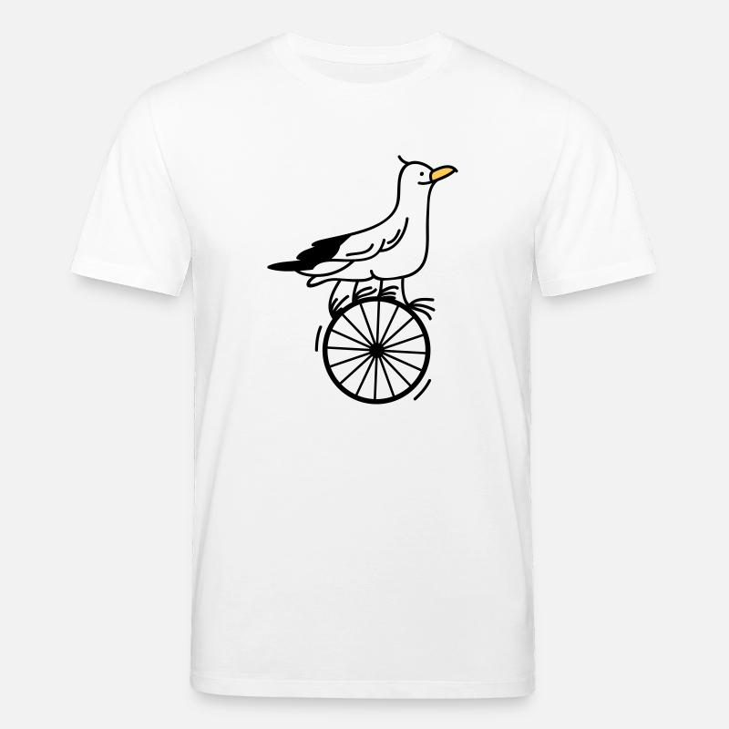 begabte Möwe - Stanley/Stella Unisex Bio-T-Shirt CREATOR  - Weiß