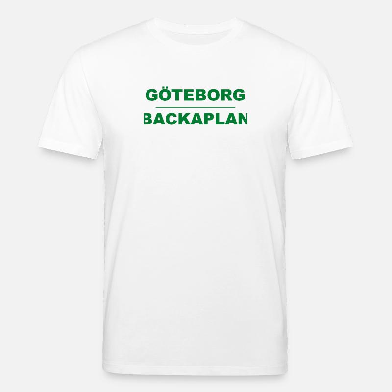 Göteborg Backaplan – Grün-Schwarz-Design - Stanley/Stella Unisex Bio-T-Shirt CREATOR  - Weiß