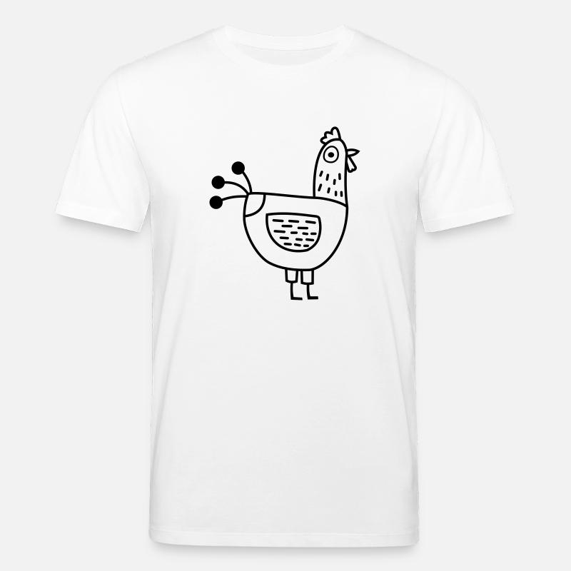 Huhn - Stanley/Stella Unisex Bio-T-Shirt CREATOR  - Weiß