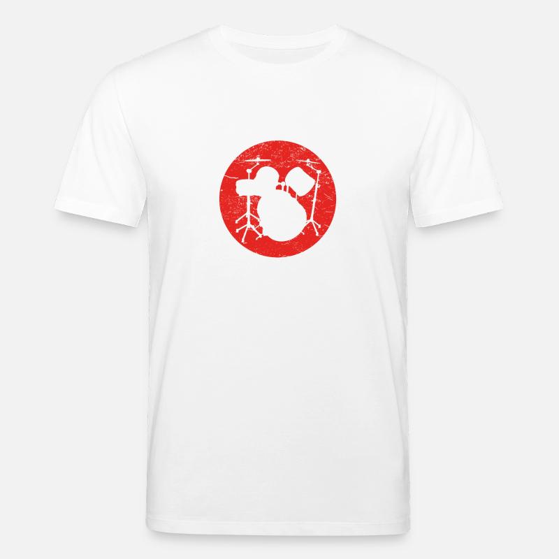 Geschenk DRUMMER SCHLAGZEUG drums - Stanley/Stella Unisex Bio-T-Shirt CREATOR - Weiß