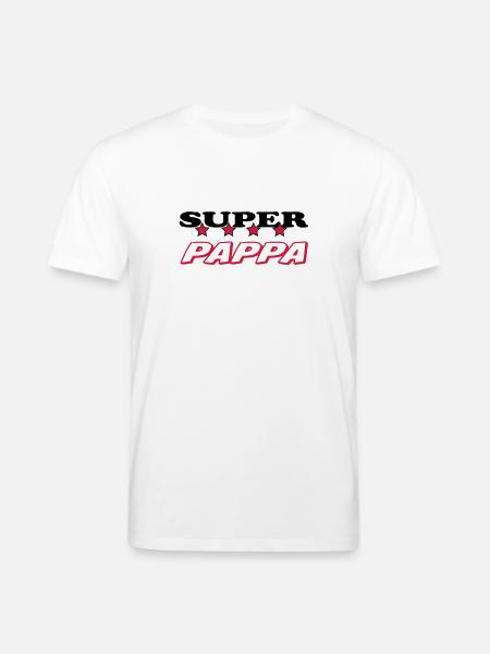 Super pappa - Stanley/Stella CREATOR Unisex Organic T-Shirt - white