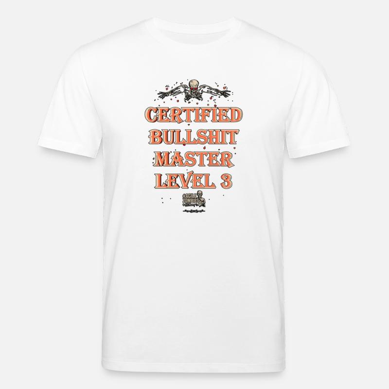 Certified Bullshit Master Level 3 - Stanley/Stella Unisex Bio-T-Shirt CREATOR  - Weiß