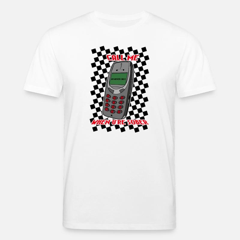 Call Me When U're Sober - Stanley/Stella Unisex Bio-T-Shirt CREATOR  - Weiß
