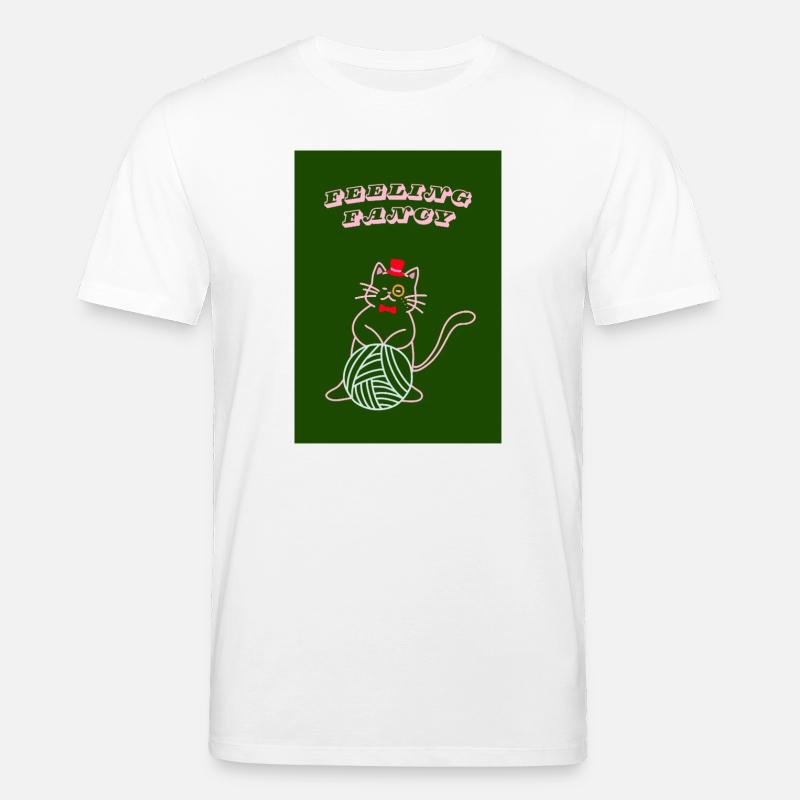 Katze fühlt sich schick an - Stanley/Stella Unisex Bio-T-Shirt CREATOR  - Weiß