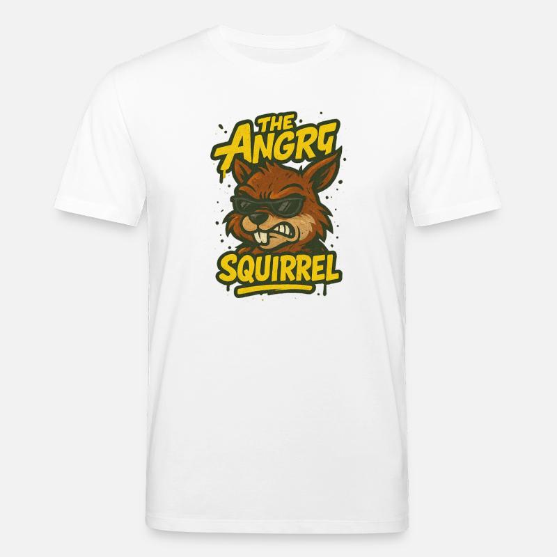 Das wütende Eichhörnchen - Stanley/Stella Unisex Bio-T-Shirt CREATOR  - Weiß