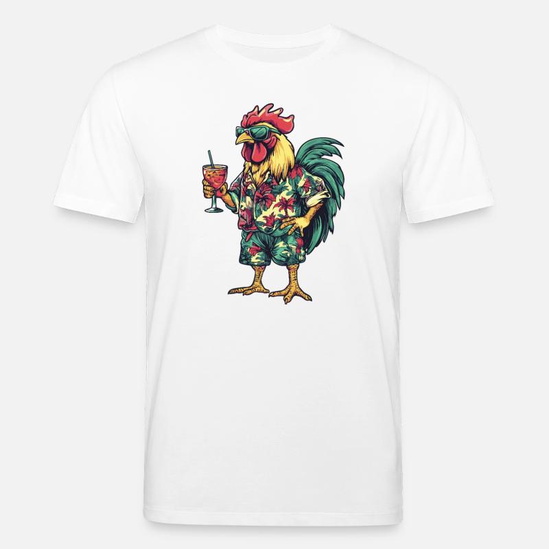 Hahn Comic Sommer - Stanley/Stella Unisex Bio-T-Shirt CREATOR  - Weiß