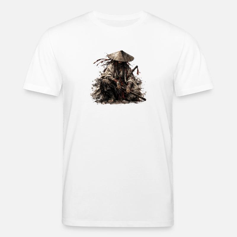 Shadow Ronin Samurai - Stanley/Stella CREATOR Unisex Organic T-Shirt - white