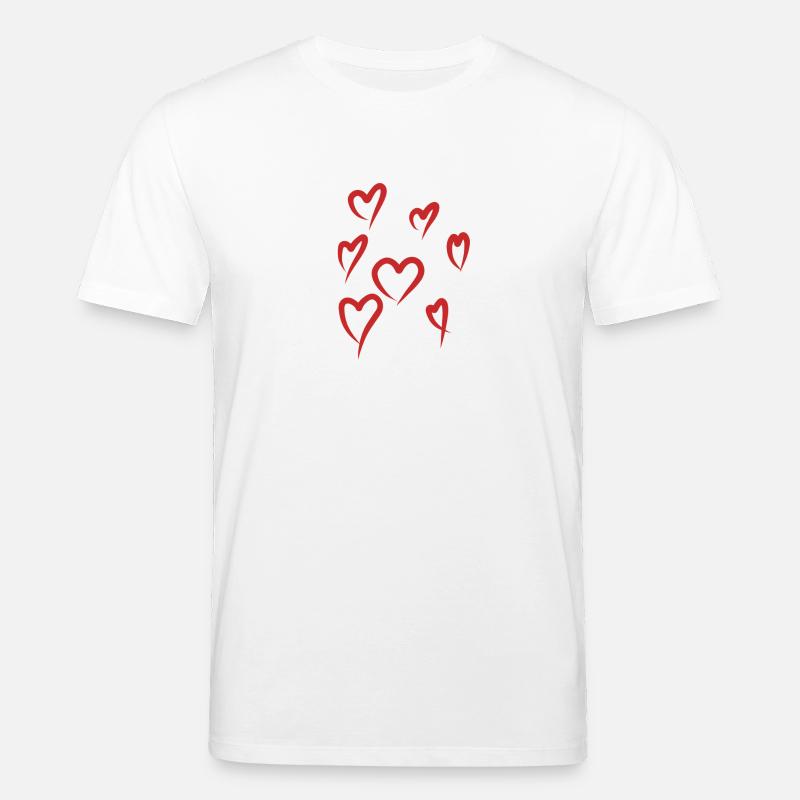 Herzchen - Stanley/Stella Unisex Bio-T-Shirt CREATOR  - Weiß