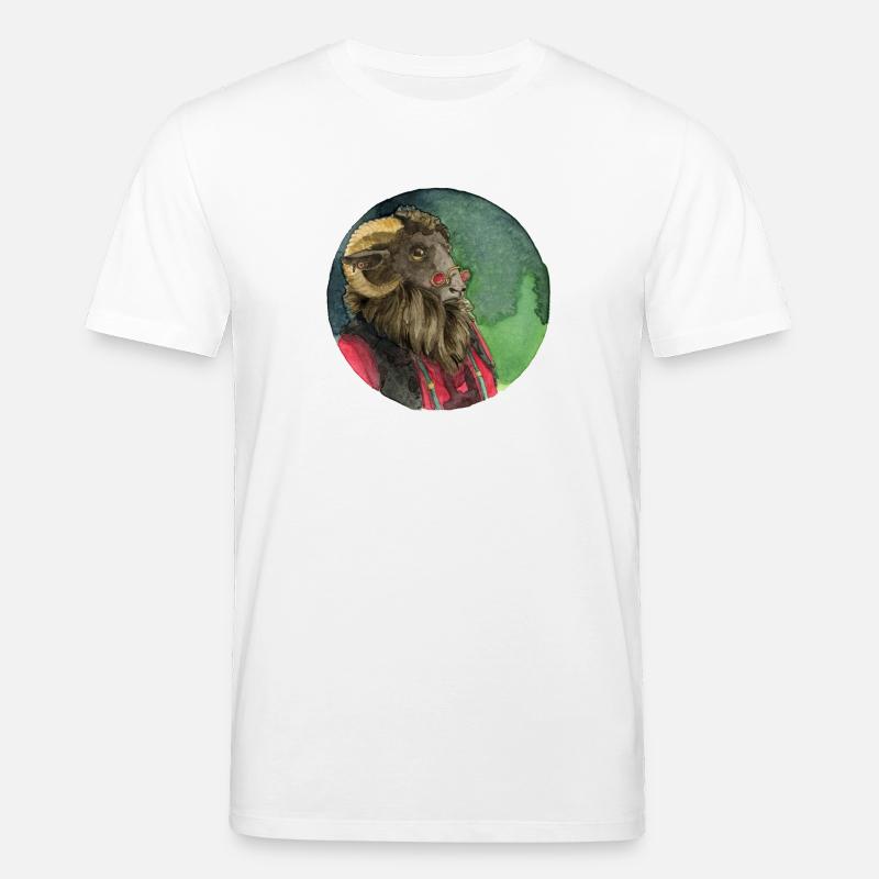 Schafbock - Stanley/Stella Unisex Bio-T-Shirt CREATOR  - Weiß