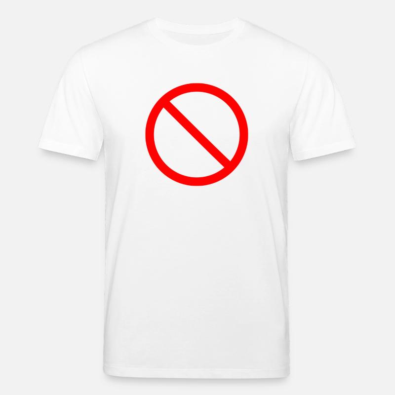 Verbot Zeichen - Stanley/Stella Unisex Bio-T-Shirt CREATOR  - Weiß