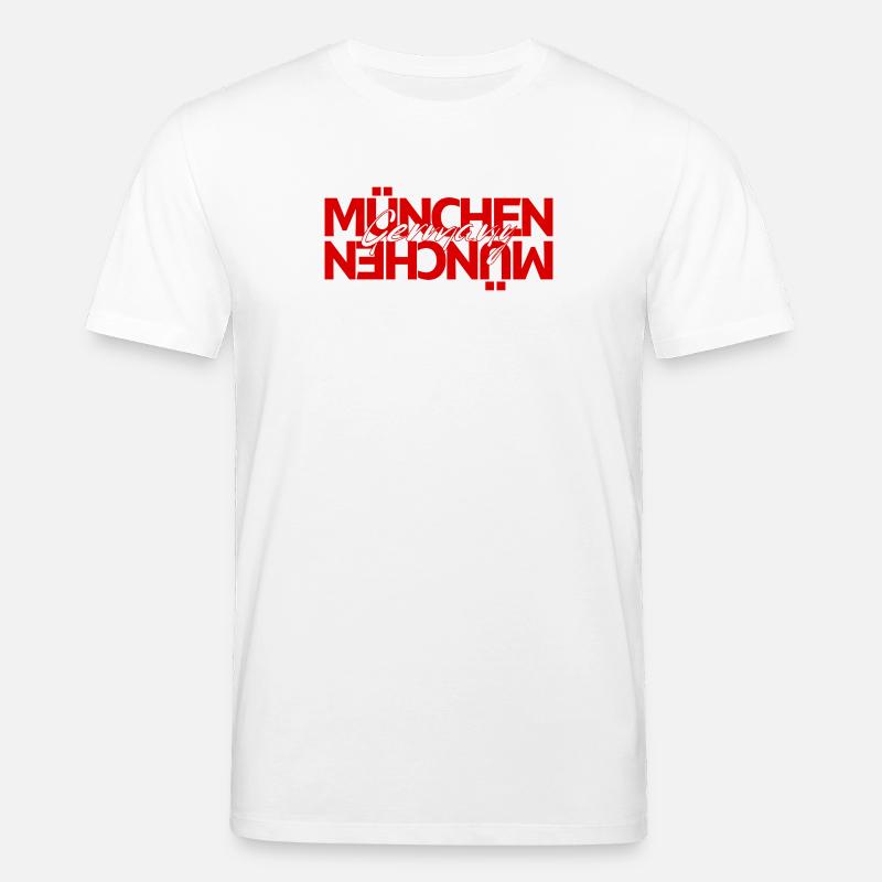 München Germany Script Overlay - Stanley/Stella Unisex Bio-T-Shirt CREATOR  - Weiß