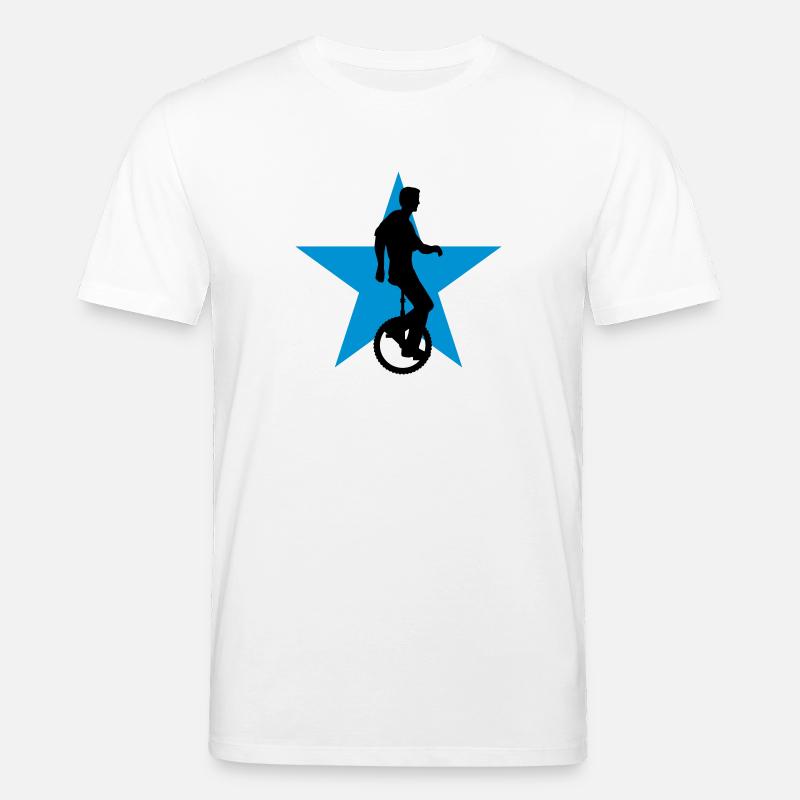 einradfahrer_2c - Stanley/Stella Unisex Bio-T-Shirt CREATOR  - Weiß