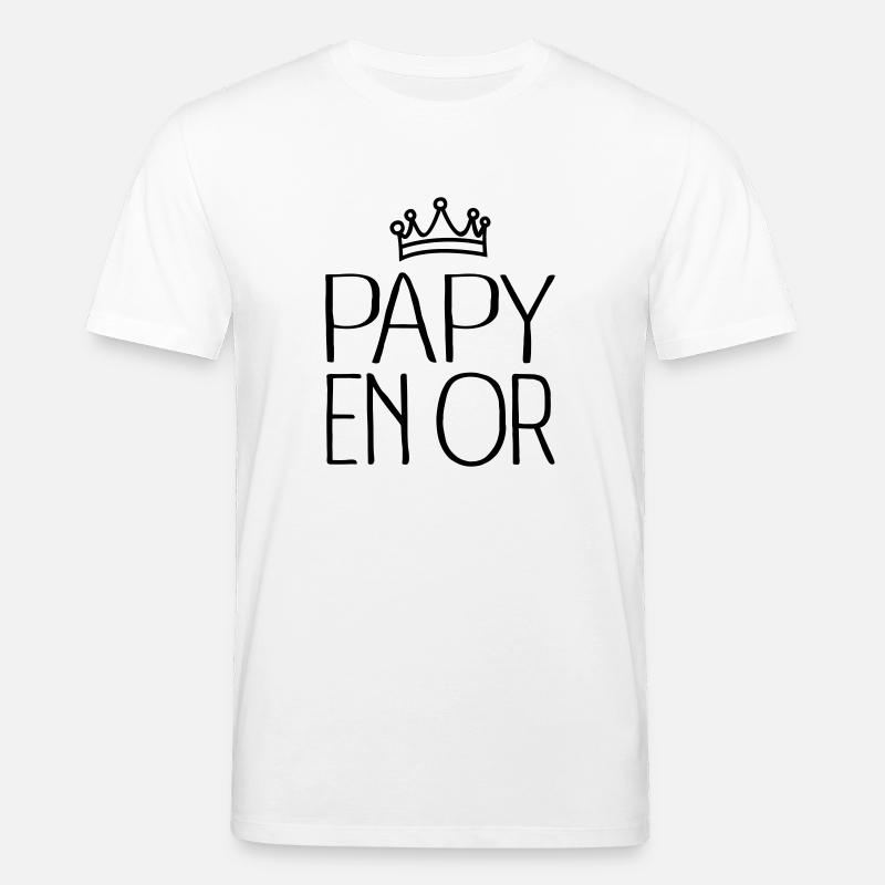 Papy En Or - T-shirt bio CREATOR Stanley/Stella Unisexe - blanc