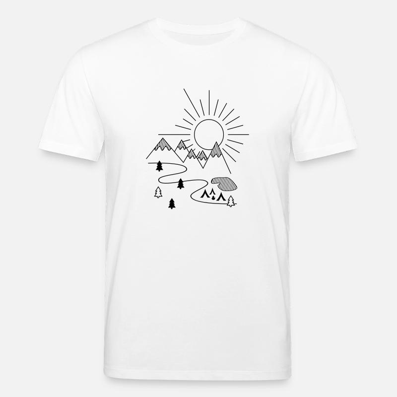 Camping - Stanley/Stella Unisex Bio-T-Shirt CREATOR  - Weiß