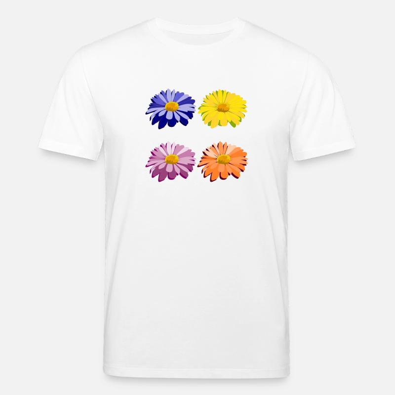 Blumen - Stanley/Stella Unisex Bio-T-Shirt CREATOR  - Weiß