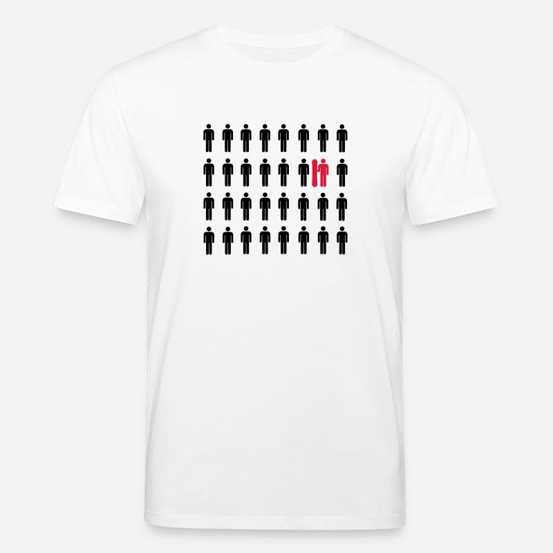 Herz - Stanley/Stella Unisex Bio-T-Shirt CREATOR  - Weiß