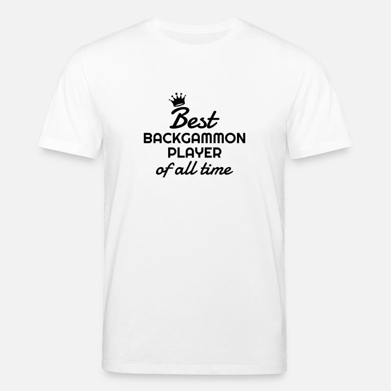 Backgammon / Spiel / Player / Schach - Stanley/Stella Unisex Bio-T-Shirt CREATOR  - Weiß