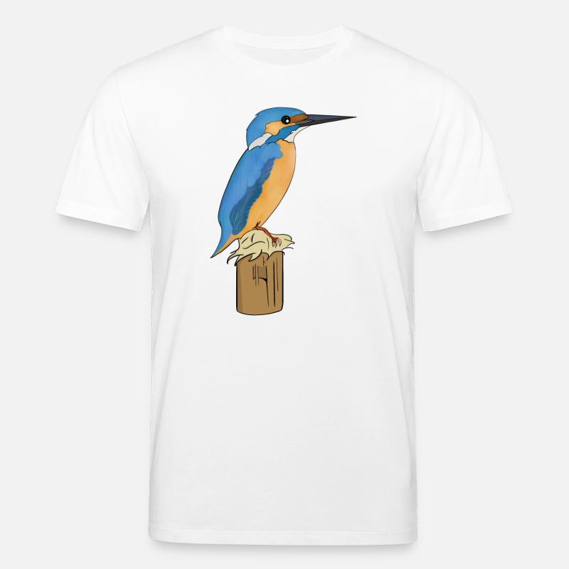 Eisvogel Vogel - Stanley/Stella Unisex Bio-T-Shirt CREATOR  - Weiß