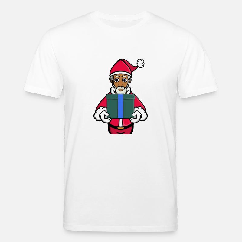 Ein Geschenk vom Weihnachtsmann - Stanley/Stella Unisex Bio-T-Shirt CREATOR - Weiß