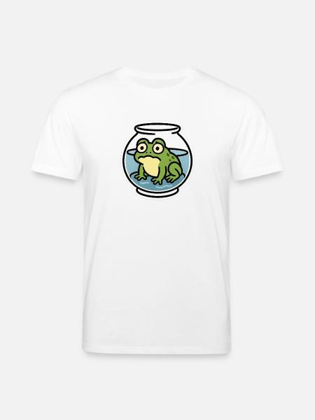 Frog in a Bowl - Stanley/Stella CREATOR Unisex Organic T-Shirt - white