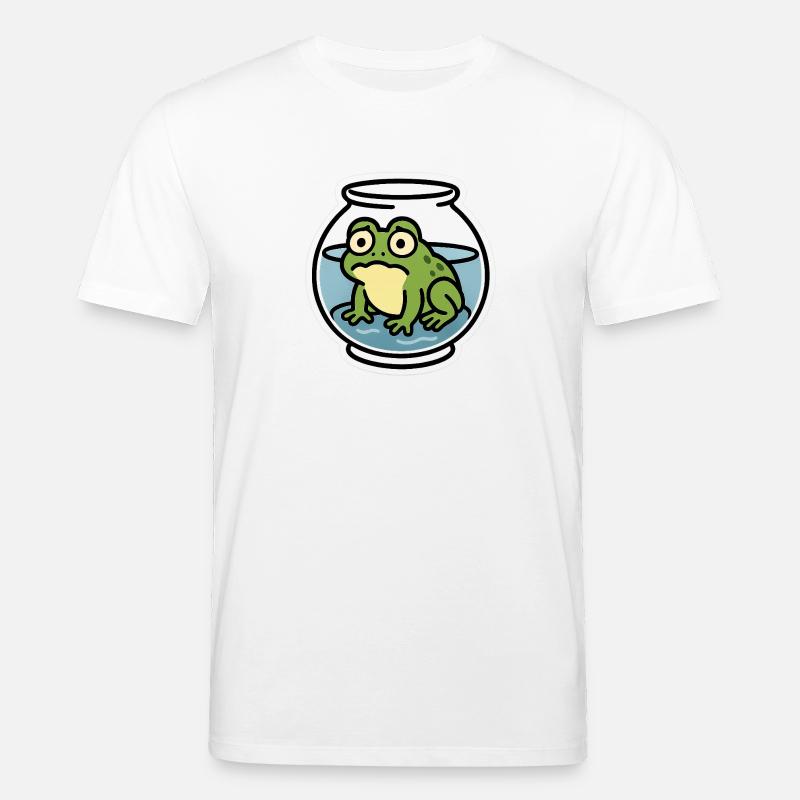 Grenouille dans un bol - T-shirt bio CREATOR Stanley/Stella Unisexe - blanc