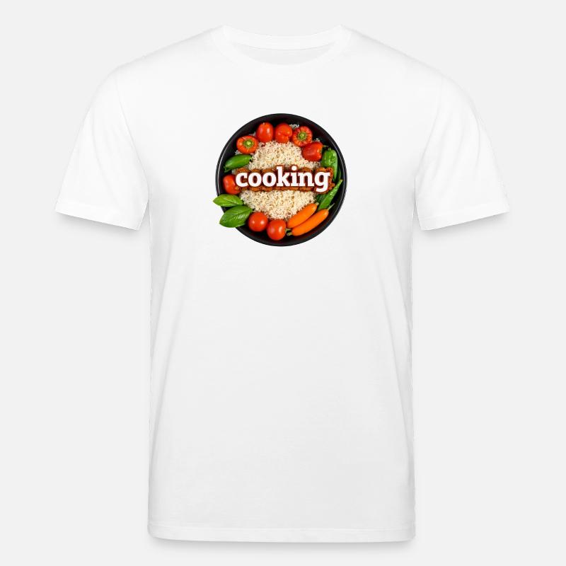 Kulinarisches Kochen mit Frischem Gemüse - Stanley/Stella Unisex Bio-T-Shirt CREATOR - Weiß