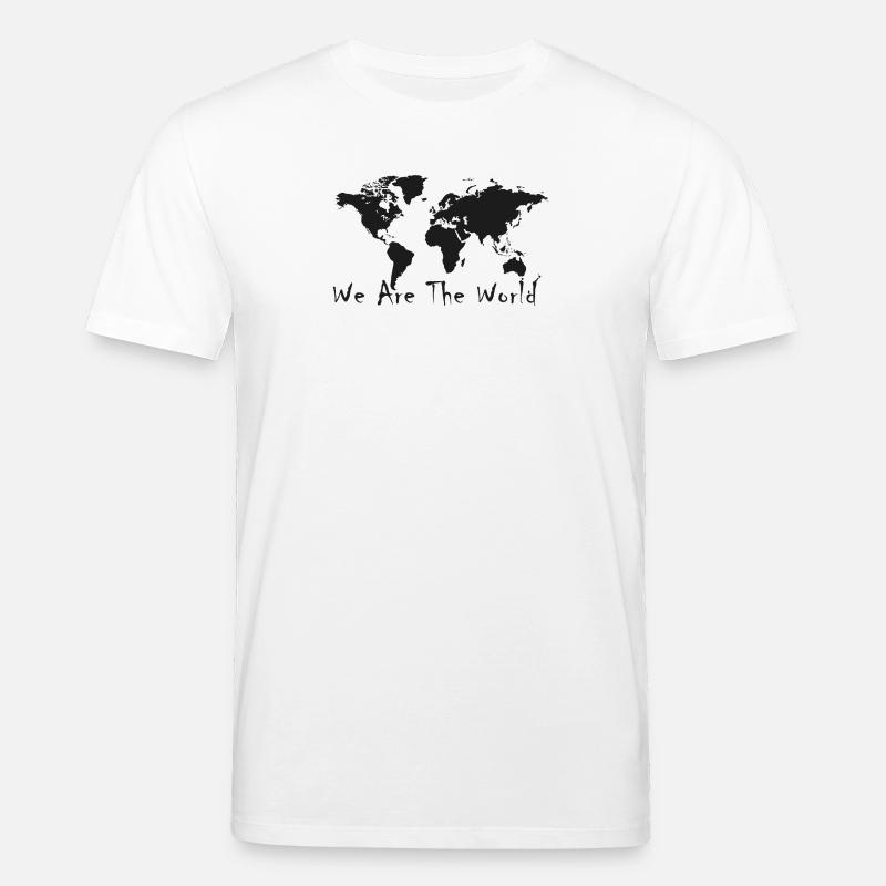 World Unity Map Silhouette - Stanley/Stella Unisex Bio-T-Shirt CREATOR  - Weiß