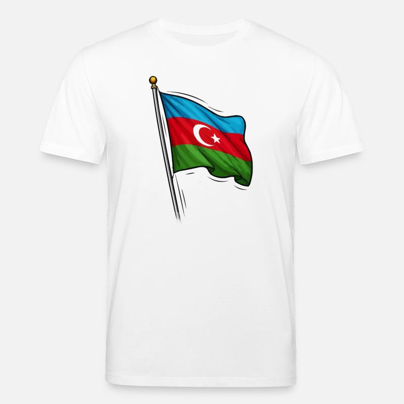 Conception du drapeau de l’Azerbaïdjan - T-shirt bio CREATOR Stanley/Stella Unisexe - blanc