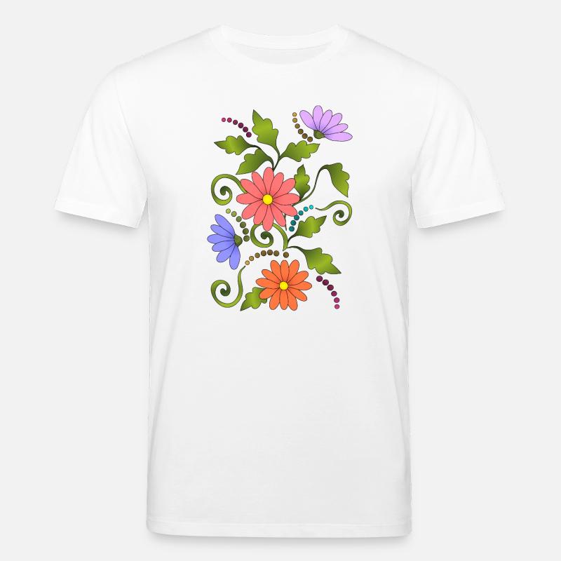 Blumen - Stanley/Stella Unisex Bio-T-Shirt CREATOR  - Weiß