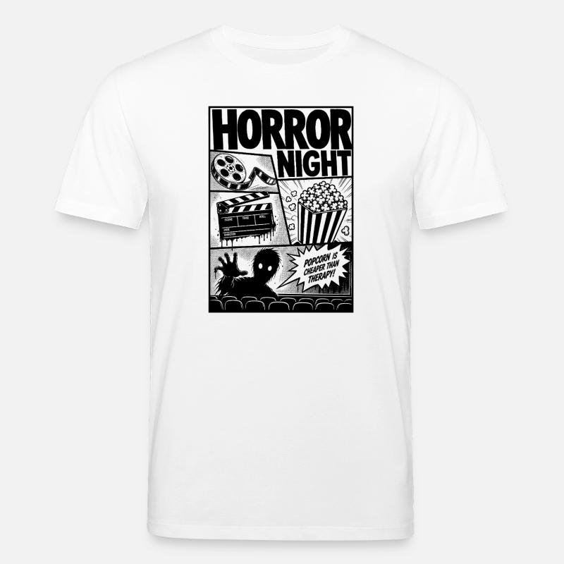 Horror Kino Zombie Comic - Stanley/Stella Unisex Bio-T-Shirt CREATOR  - Weiß