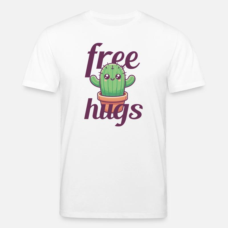 Cactus câlins gratuits - T-shirt bio CREATOR Stanley/Stella Unisexe - blanc